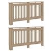 vidaXL Copertura per radiatori 2 pz Rovere Sonoma 152 x 19 x 81,5 cm