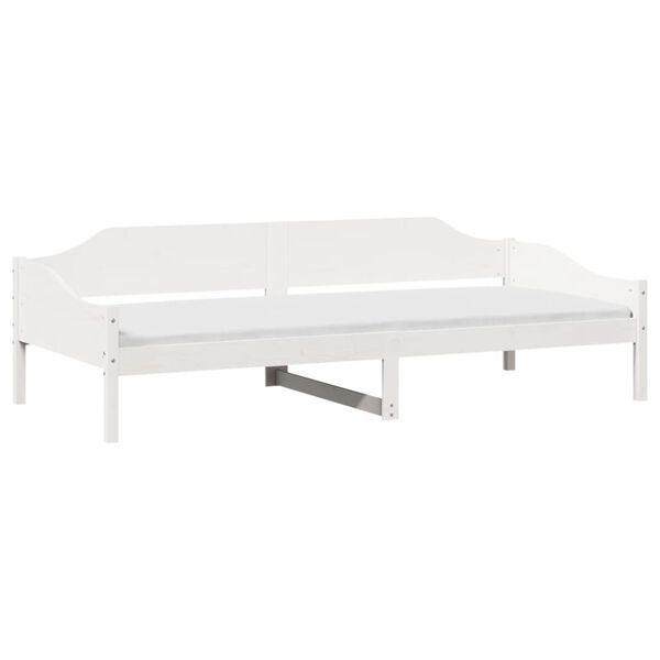 vidaXL Letto senza Materasso Bianco 90x190 cm in Legno Massello Pino
