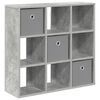 vidaXL Credenza con cassetto Grigio cemento 73,5 x 24 x 69,5 cm