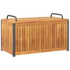 vidaXL Scatola Cuscini da Esterno 85x45x45/53cm Legno Acacia e Acciaio