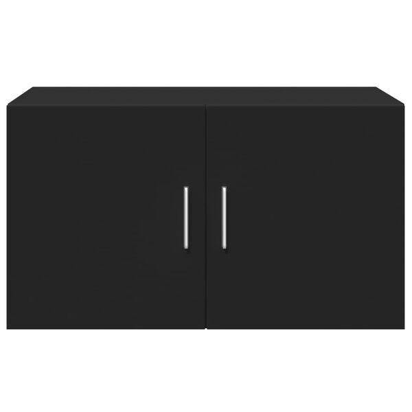 vidaXL Mobile a Parete Nero 70x42,5x40 cm in Legno Multistrato
