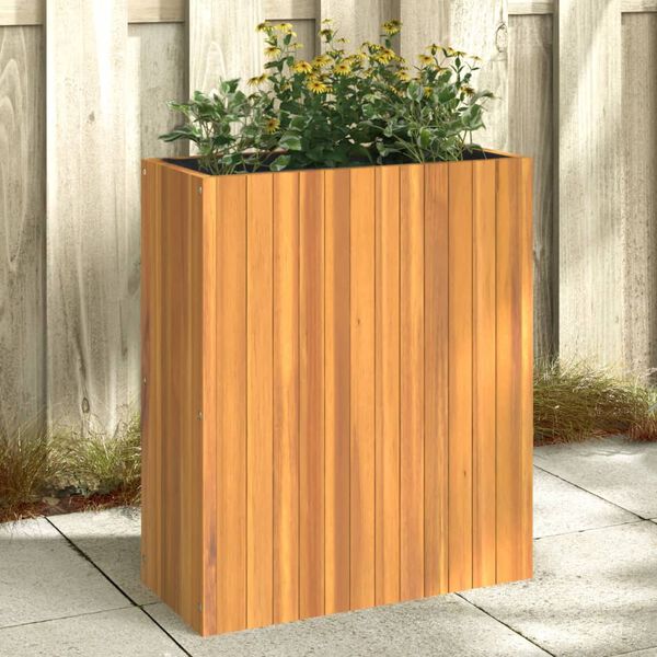 vidaXL Fioriera da Giardino 59x27,5x70 cm in Legno Massello di Acacia