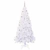 vidaXL Albero di Natale artificiale Bianco 210 cm PVC e Acciaio