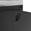 vidaXL Stoccaggio in cucina con porta Nero 60 x 50 x 92 cm Acciaio