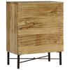 vidaXL Credenza in Legno Massello di Mango 60x35x75 cm