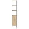 vidaXL Mobile da Bagno Sonoma 33 x 33 x 185,5 cm Legno multistrato