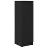 vidaXL Mobile per scarpe con porta Rovere Nero 29,5 x 35 x 101 cm