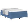 vidaXL Letto a molle Blu e Bianco 203 x 140 x 60 cm