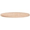 vidaXL Piano Tavolo Rotondo &Oslash;70x2,5 cm Massello di Rovere Non Trattato