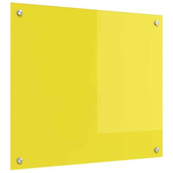 vidaXL Rivestimento da Cucina Giallo 70 x 60 x 0,6 cm vetro temperato