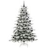 vidaXL Albero di Natale Artificiale con Rami Pieghevoli Bianco 240 cm