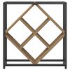 vidaXL Portabottiglie Rovere artigianale 51 x 18 x 52,5 cm