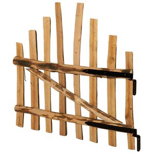 vidaXL Cancello della recinzione arcuato 100 x 90 cm