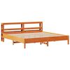 vidaXL Letto senza Materasso Marrone Cera 200x200 cm in Legno di Pino