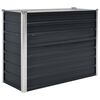 vidaXL Fioriera per Giardino Antracite 100x40x77 cm in Acciaio Zincato