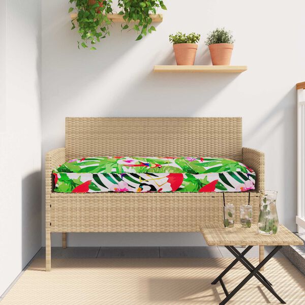 vidaXL Set di Cuscini per Pallet Floreale 2 pcs Giungla Tropicale