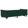vidaXL Divano Letto Estraibile Cassetti Verde Scuro 90x200cm Velluto