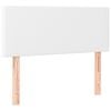 vidaXL Testiera Bianco 100x5x78/88 cm in Similpelle