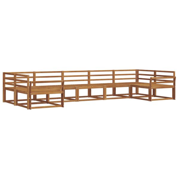 vidaXL Set di divani da esterno 7 pcs Naturale