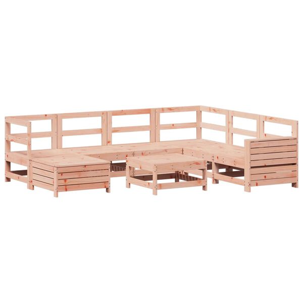 vidaXL Set Divani da Giardino 8 pz in Legno Massello Abete Douglas