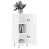 vidaXL Credenza Bianco Lucido 34,5x34x90 cm in Legno Multistrato