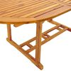 vidaXL Set Pranzo da Giardino 5pz Legno Massello di Acacia e Textilene