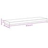 vidaXL Scaffali a Parete 4 pz Bianchi 80x23,5x3,8 cm in MDF