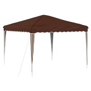 vidaXL Tenda per feste a pop-up 288 x 288 x 245 cm Marrone
