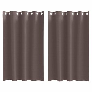 vidaXL Tende Blackout con Anelli 2 pz Marrone Scuro 175 x 140 cm