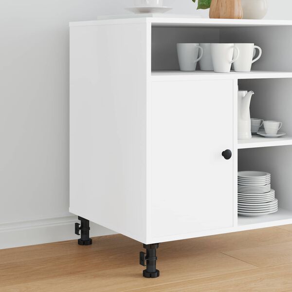 vidaXL Piedini per mobili Regolabile 12 pcs Nero 46 x 46 x 128 mm PP