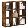 vidaXL Libreria Rovere Fumo 102x32x102 cm in Legno Multistrato