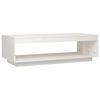 vidaXL Tavolino da Salotto Bianco 110x50x33,5 cm in Legno di Pino