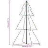 vidaXL Albero di Natale a Cono 200 LED per Interni Esterni 98x150 cm