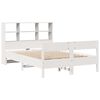 vidaXL Letto Libreria senza Materasso Bianco 140x190 cm Legno di Pino
