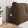 vidaXL Cuscino per Schiena Marrone 140 x 24 x 50 cm Tessuto
