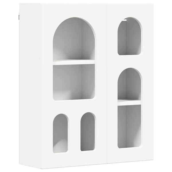 vidaXL Armadio pensile Bianco 59 x 20 x 71.5 cm Legno multistrato