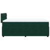 vidaXL Giroletto a Molle con Materasso Verde Scuro 90x190 cm Velluto