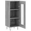 vidaXL Credenza Grigio Sonoma 34,5x34x90 cm in Legno Multistrato