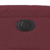vidaXL Poltrona Elettrica Reclinabile Rosso Vino in Tessuto