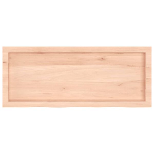 vidaXL Piano Bagno 100x40x(2-6) cm in Legno Massello Non Trattato