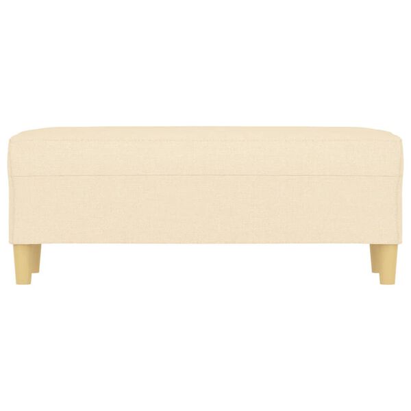 vidaXL Panca Crema 100x35x41 cm in Tessuto