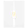 vidaXL Credenza Bianca 69,5x34x180 cm in Legno Multistrato
