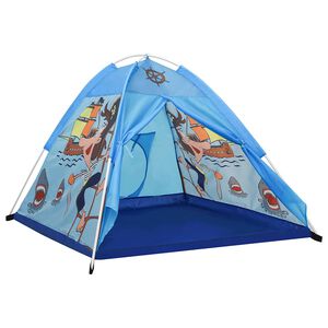vidaXL Tenda da Gioco per Bambini Blu 120x120x90 cm