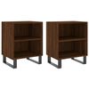 vidaXL Comodini Rovere Marrone 2 pz 40x30x50 cm in Legno Multistrato