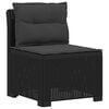 vidaXL Divano da Giardino a 1 Posto con Cuscini Aspetto Rattan PP