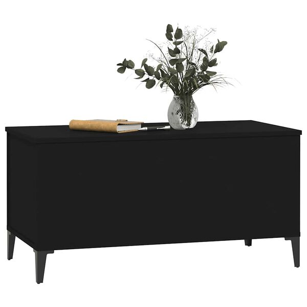 vidaXL Tavolino da Salotto Nero 90x44,5x45 cm in Legno Multistrato