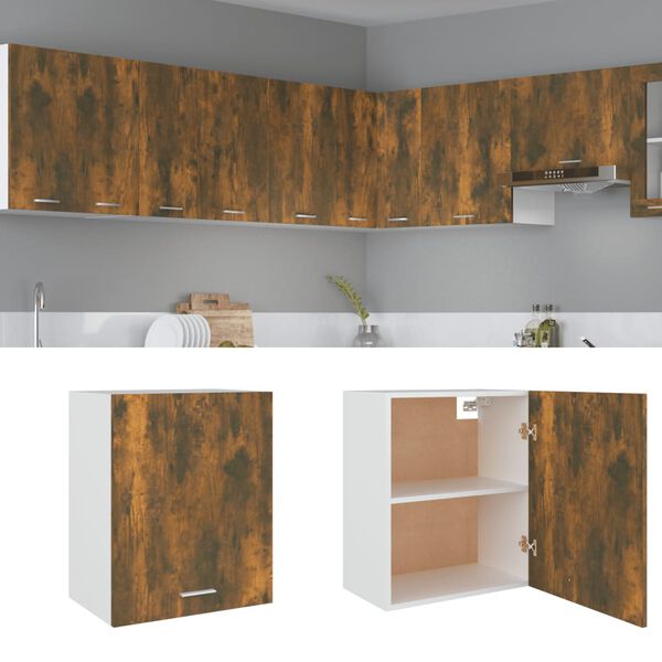 vidaXL Mobile Pensile “Lyon” Rovere Fumo 50x31x60 cm