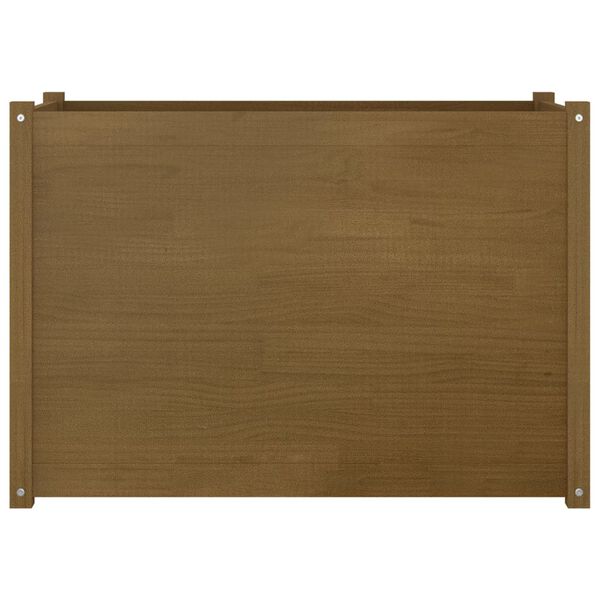 vidaXL Fioriera Giardino Marrone Ambra 100x50x70cm Legno Massello Pino