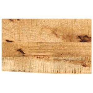 vidaXL Piano Tavolo 40x20x2,5cm Bordi Vivi Legno Massello Mango Grezzo