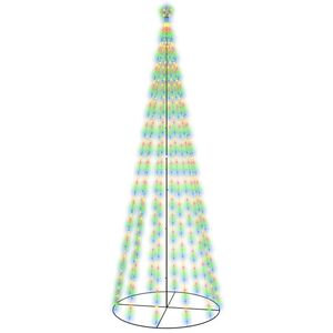 vidaXL Albero di Natale a Cono Colorato 732 LED 160x500 cm